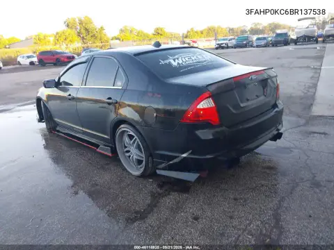 2011 Ford Fusion Sport VIN 3FAHP0KC6BR137538 фото 4