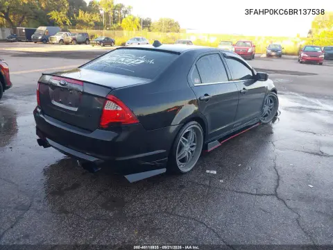 2011 Ford Fusion Sport VIN 3FAHP0KC6BR137538 фото 5