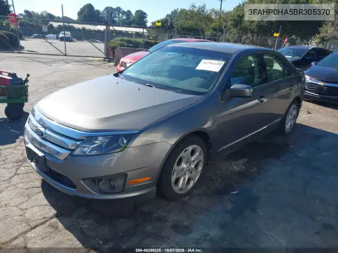 2011 Ford Fusion Se VIN 3FAHP0HA5BR305370 фото 3