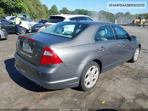 2011 Ford Fusion Se VIN 3FAHP0HA5BR305370 фото 5
