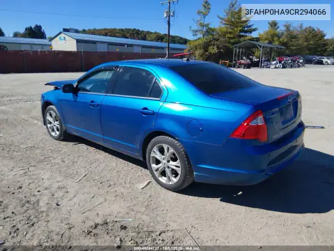 2012 Ford Fusion Se VIN 3FAHP0HA9CR294066 фото 4