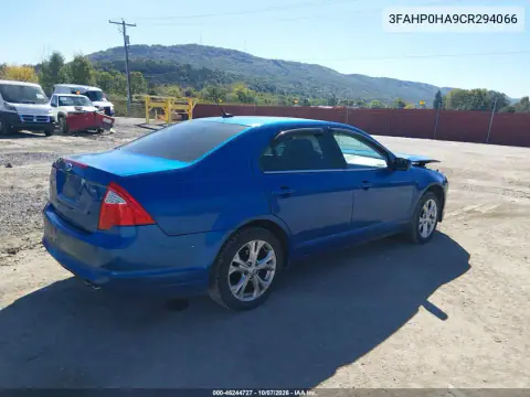 2012 Ford Fusion Se VIN 3FAHP0HA9CR294066 фото 5