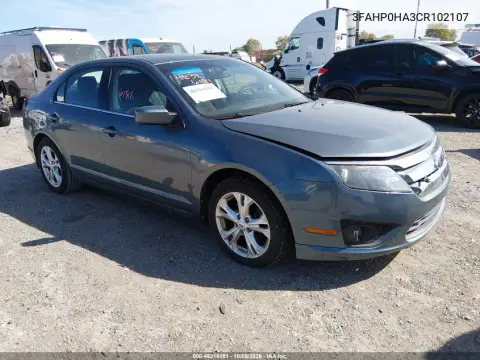 3FAHP0HA3CR102107 — 2012 Ford Fusion, Естественный износ, фото до ремонта