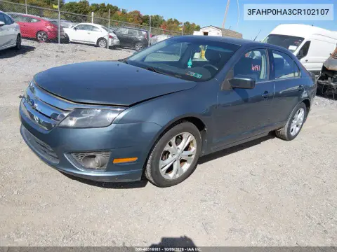2012 Ford Fusion Se VIN 3FAHP0HA3CR102107 фото 3