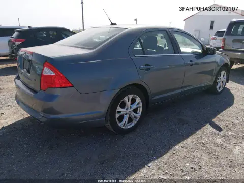 2012 Ford Fusion Se VIN 3FAHP0HA3CR102107 фото 5