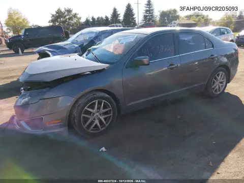 2012 Ford Fusion Sel VIN 3FAHP0JG9CR205093 фото 3