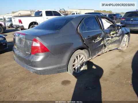 3FAHP0JG9CR205093 — 2012 Ford Fusion, Передняя часть, фото до ремонта