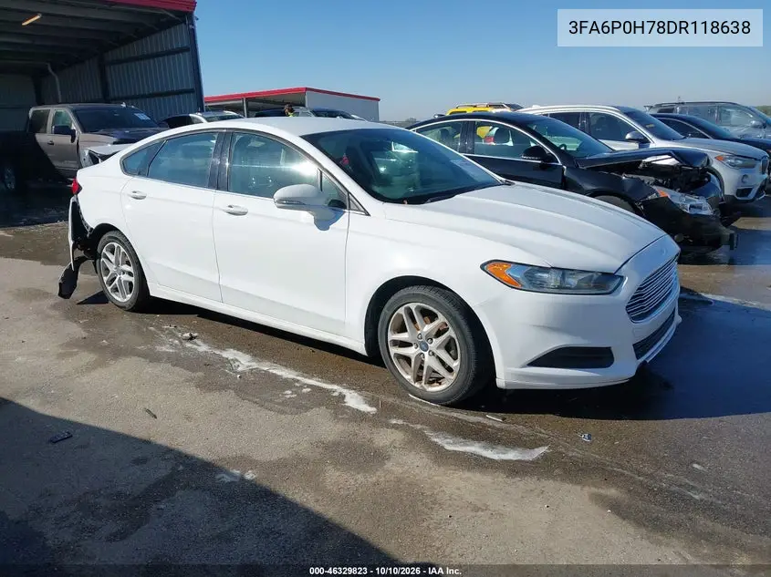 2013 Ford Fusion Se VIN 3FA6P0H78DR118638 фото 2
