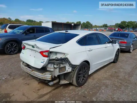 2013 Ford Fusion Se VIN 3FA6P0HR4DR243086 фото 5