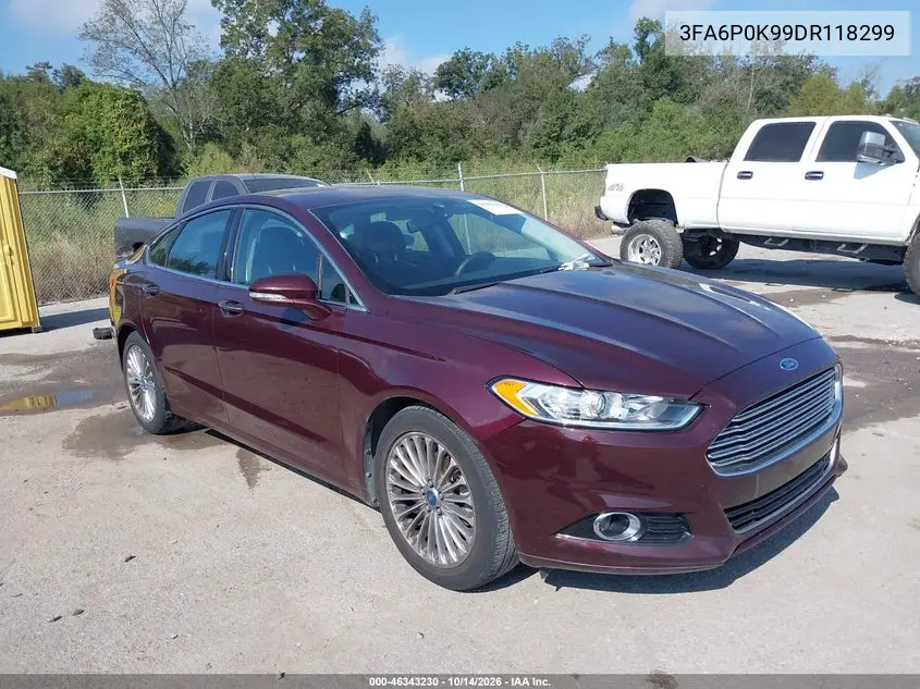 3FA6P0K99DR118299 — 2013 Ford Fusion, фото 2 с аукциона IAAI, Задняя часть слева