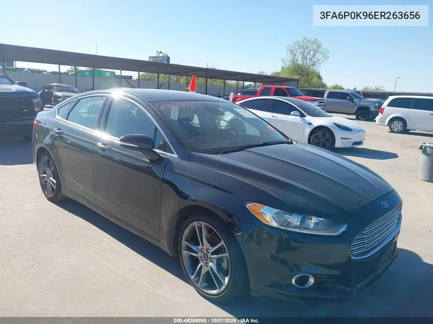 2014 Ford Fusion Titanium VIN 3FA6P0K96ER263656 фото 1