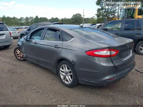 2014 Ford Fusion Se VIN 3FA6P0H71ER171991 фото 3