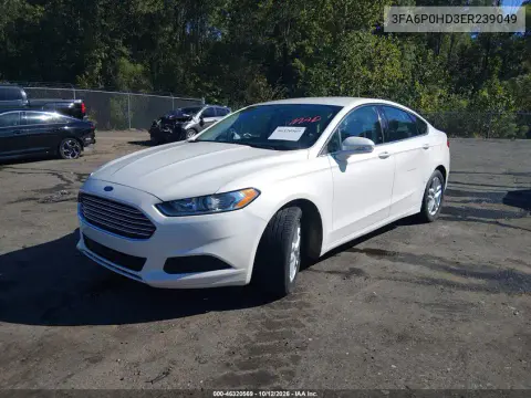 2014 Ford Fusion Se VIN 3FA6P0HD3ER239049 фото 3