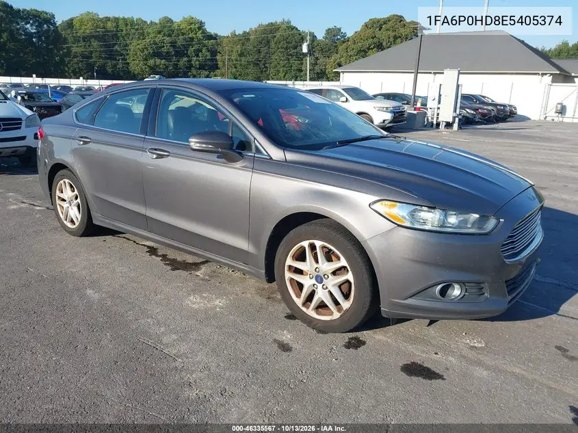 2014 Ford Fusion Se VIN 1FA6P0HD8E5405374 фото 1