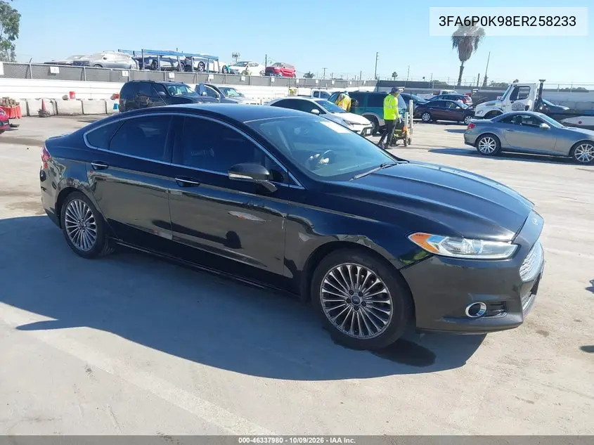 2014 Ford Fusion Titanium VIN 3FA6P0K98ER258233 фото 2