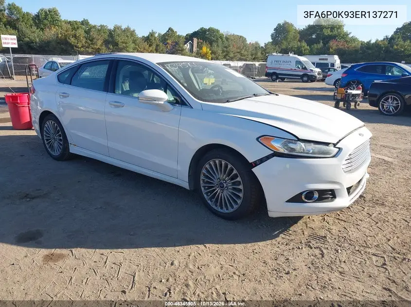 3FA6P0K93ER137271 Ford Fusion 2014 — повреждение Механические повреждения, фото до ремонта