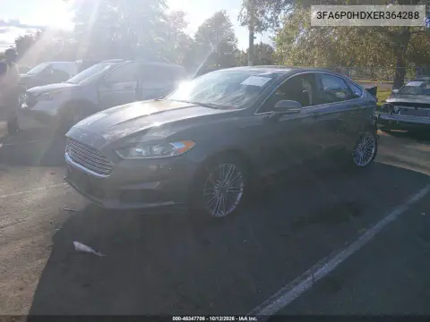 2014 Ford Fusion Se VIN 3FA6P0HDXER364288 фото 2