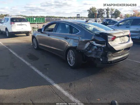 2014 Ford Fusion Se VIN 3FA6P0HDXER364288 фото 3