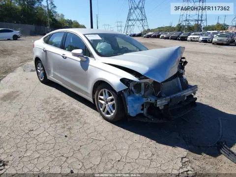 2015 Ford Fusion Se VIN 3FA6P0H76FR117362 фото 1
