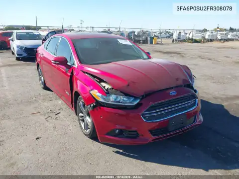 3FA6P0SU2FR308078 — 2015 Ford Fusion, Задняя часть, фото до ремонта