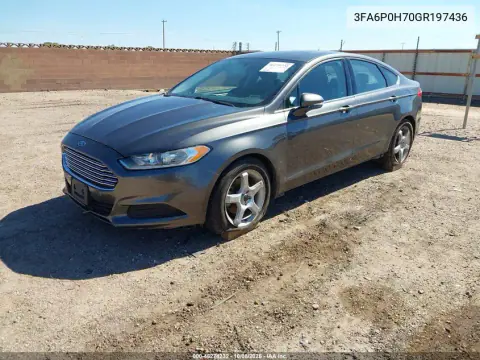 2016 Ford Fusion Se VIN 3FA6P0H70GR197436 фото 3