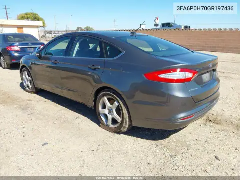 2016 Ford Fusion Se VIN 3FA6P0H70GR197436 фото 4