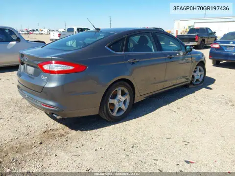 2016 Ford Fusion Se VIN 3FA6P0H70GR197436 фото 5