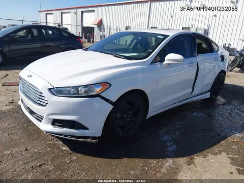 2016 Ford Fusion Se VIN 3FA6P0H94GR232058 фото 3