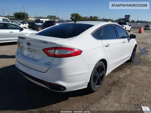 2016 Ford Fusion Se VIN 3FA6P0H94GR232058 фото 5
