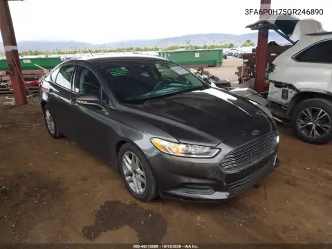 3FA6P0H75GR246890 — 2016 Ford Fusion, Задняя часть, фото до ремонта