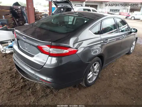 3FA6P0H75GR246890 — 2016 Ford Fusion, фото 5 с аукциона IAAI 16.10.2026, Задняя часть