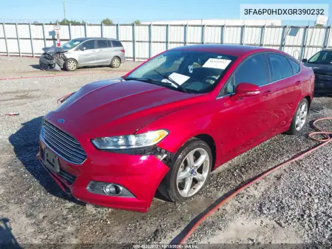 3FA6P0HDXGR390232 — 2016 Ford Fusion, фото 2 с аукциона IAAI, Передняя часть
