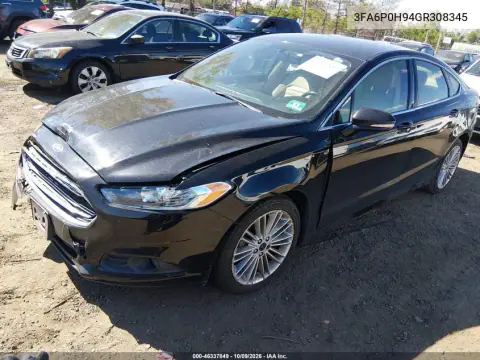 2016 Ford Fusion Se VIN 3FA6P0H94GR308345 фото 3
