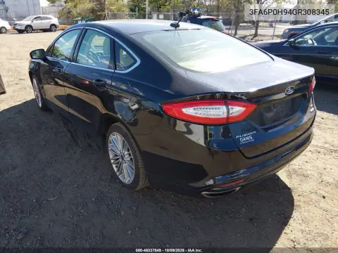 2016 Ford Fusion Se VIN 3FA6P0H94GR308345 фото 4