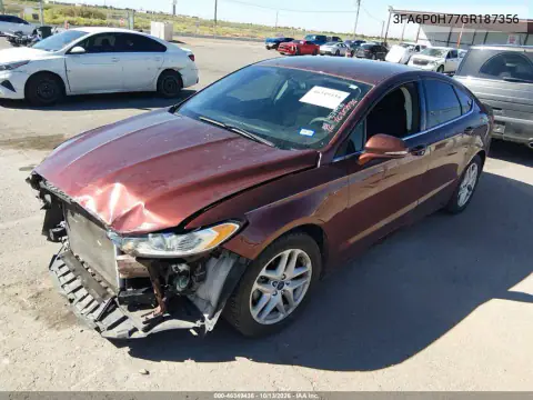 3FA6P0H77GR187356 — 2016 Ford Fusion, фото 3 с аукциона IAAI, Передняя часть