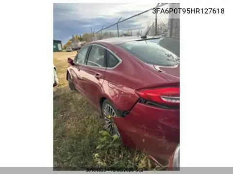 2017 Ford Fusion Se VIN 3FA6P0T95HR127618 фото 4