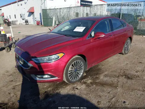 2017 Ford Fusion Se VIN 3FA6P0H99HR350673 фото 3