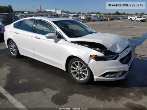 2017 Ford Fusion Se VIN 3FA6P0HD9HR220249 фото 2