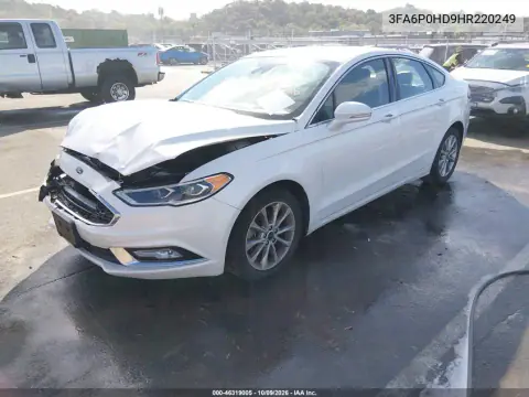 2017 Ford Fusion Se VIN 3FA6P0HD9HR220249 фото 3