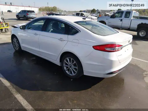 2017 Ford Fusion Se VIN 3FA6P0HD9HR220249 фото 4