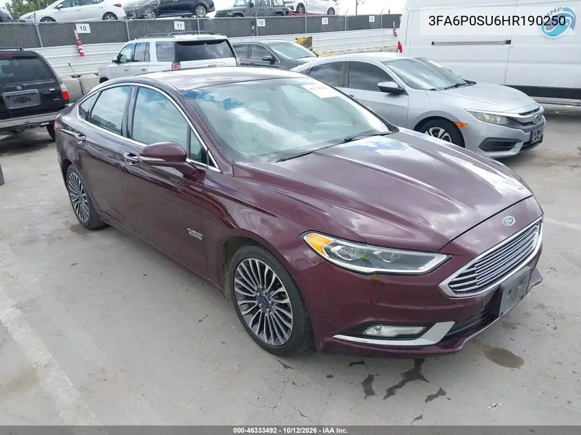 3FA6P0SU6HR190250 — 2017 Ford Fusion, фото 2 с аукциона IAAI, Задняя часть