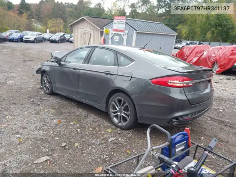 2017 Ford Fusion Se VIN 3FA6P0T97HR341137 фото 3