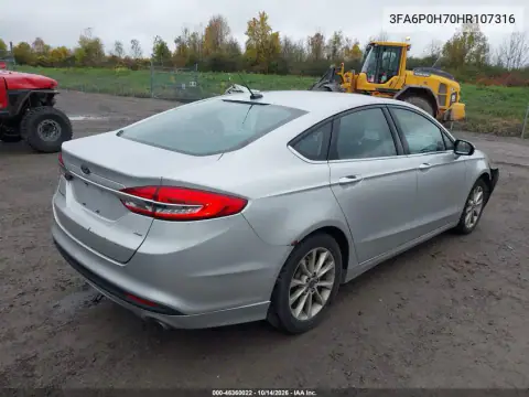 3FA6P0H70HR107316 — 2017 Ford Fusion, фото 5 с аукциона IAAI, Передняя часть
