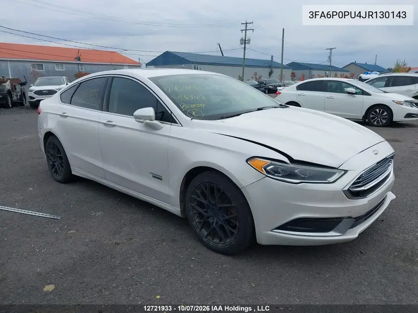 3FA6P0PU4JR130143 Ford Fusion 2018 — повреждение Передняя часть, фото до ремонта