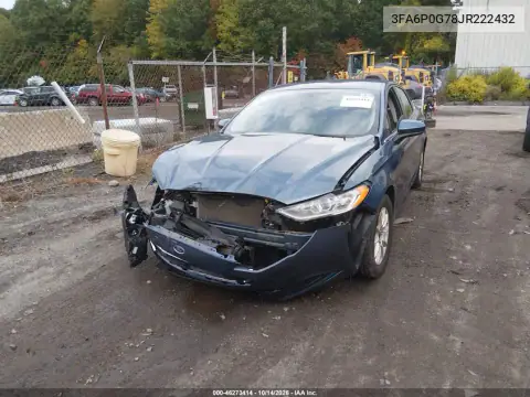 3FA6P0G78JR222432 — 2018 Ford Fusion, фото 3 с аукциона IAAI, Передняя часть