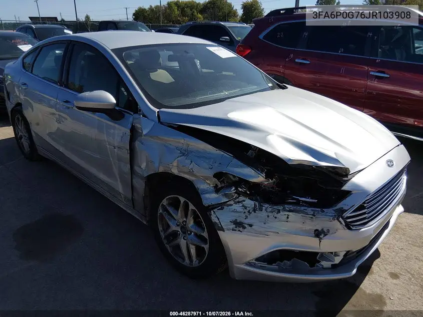 2018 Ford Fusion S VIN 3FA6P0G76JR103908 фото 2
