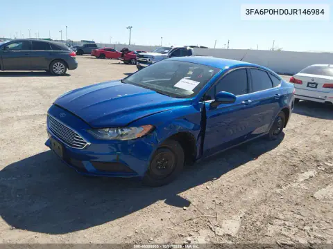2018 Ford Fusion Se VIN 3FA6P0HD0JR146984 фото 2
