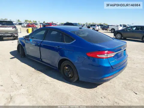2018 Ford Fusion Se VIN 3FA6P0HD0JR146984 фото 3