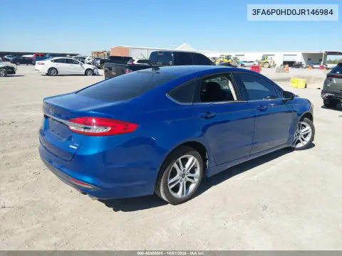 2018 Ford Fusion Se VIN 3FA6P0HD0JR146984 фото 4