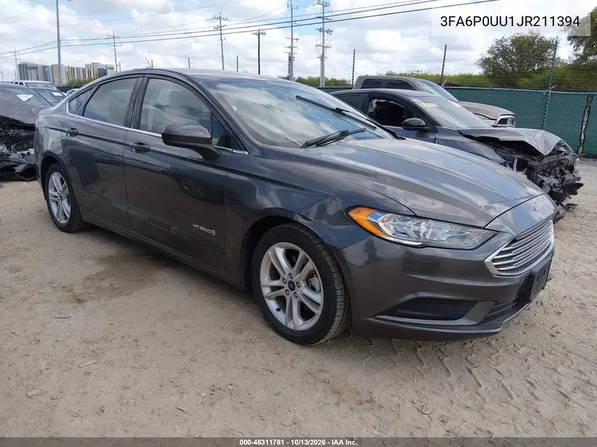 3FA6P0UU1JR211394 — 2018 Ford Fusion, фото 2 с аукциона IAAI, Угон